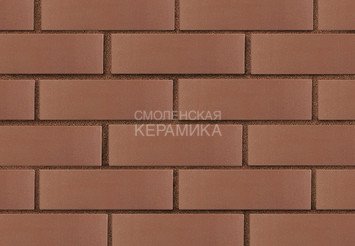 Кирпич лицевой керамический ЛСР Коричневый гладкий, 1НФ