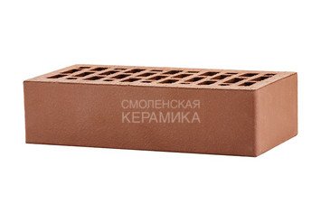 Кирпич лицевой керамический ЛСР Коричневый гладкий, 1НФ