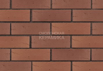 Кирпич лицевой керамический ЛСР Коричневый рустик, 1НФ