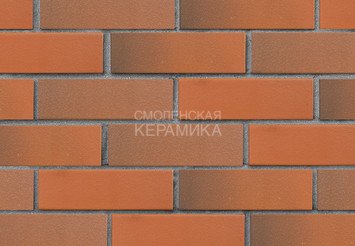 Кирпич лицевой керамический ЛСР Красный флэш гладкий, 1НФ