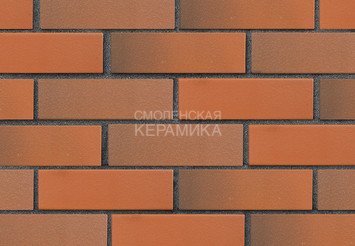Кирпич лицевой керамический ЛСР Красный флэш гладкий, 1НФ