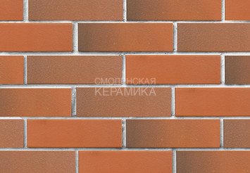 Кирпич лицевой керамический ЛСР Красный флэш гладкий, 1НФ
