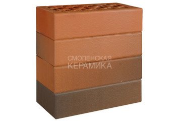 Кирпич лицевой керамический ЛСР Красный флэш гладкий, 1НФ