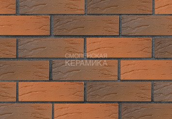 Кирпич лицевой керамический ЛСР Красный флэш рустик, 1НФ