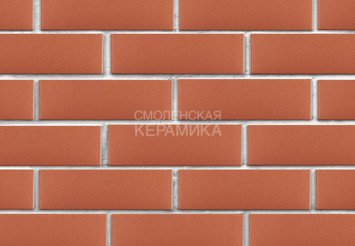 Кирпич лицевой керамический ЛСР Красный гладкий, 1НФ