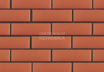 Кирпич лицевой керамический ЛСР Красный гладкий, 1НФ