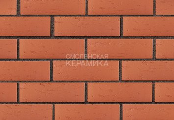 Кирпич лицевой керамический ЛСР Красный рустик, 1НФ