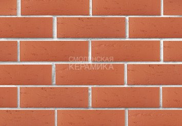 Кирпич лицевой керамический ЛСР Красный рустик, 1НФ