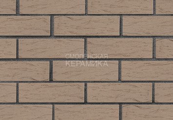 Кирпич лицевой керамический ЛСР Серый рустик, 1НФ