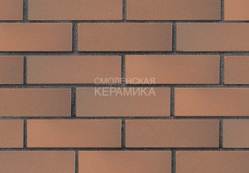 Кирпич лицевой керамический ЛСР Светло-коричневый флэш гладкий, 1НФ