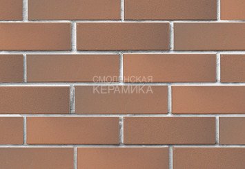 Кирпич лицевой керамический ЛСР Светло-коричневый флэш гладкий, 1НФ
