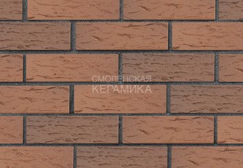Кирпич лицевой керамический ЛСР Светло-коричневый флэш рустик, 1НФ
