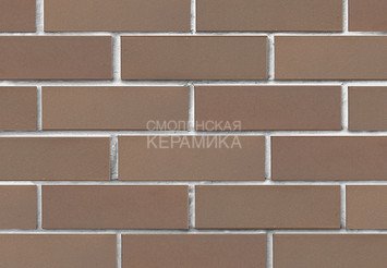 Кирпич лицевой керамический ЛСР Светло-коричневый флэш ультра гладкий, 1НФ