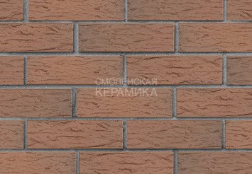 Кирпич лицевой керамический ЛСР Светло-коричневый флэш ультра рустик, 1НФ