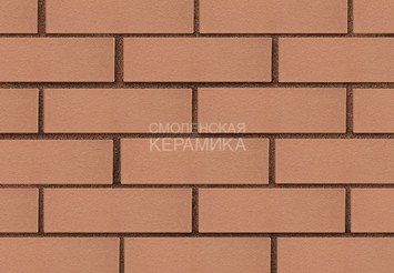 Кирпич лицевой керамический ЛСР Светло-коричневый гладкий, 1НФ