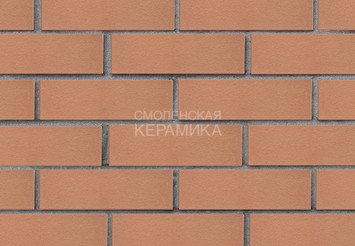 Кирпич лицевой керамический ЛСР Светло-коричневый гладкий, 1НФ