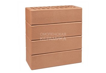 Кирпич лицевой керамический ЛСР Светло-коричневый гладкий, 1НФ