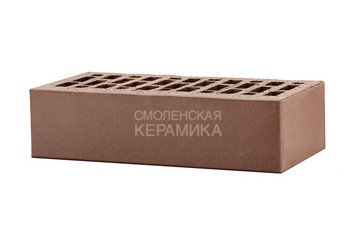 Кирпич лицевой керамический ЛСР Темно-коричневый гладкий, 1НФ
