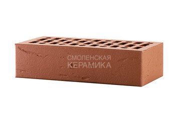 Кирпич лицевой керамический ЛСР Темно-красный рустик, 1НФ