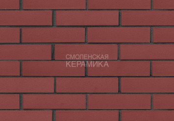 Кирпич лицевой керамический ЛСР Винный гладкий, 1НФ