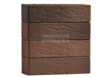 Кирпич лицевой керамический VOLGABRICK 0.7НФ Флэш горизонтальный Руст №70 М200