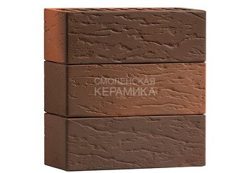 Кирпич лицевой керамический VOLGABRICK 1.4НФ Флэш Руст №70 М200