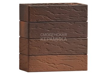 Кирпич лицевой керамический VOLGABRICK 1НФ горизонтальный Руст №70 М200