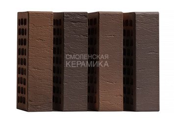 Кирпич лицевой керамический VOLGABRICK 1НФ вертикальный Руст №82 М200