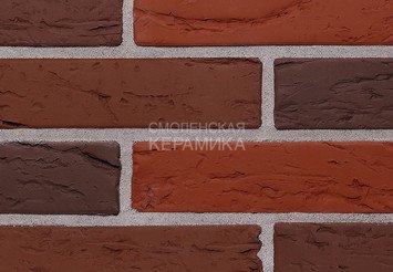 Кирпич лицевой Кирово-Чепецкий КЗ, Бавария микс 1НФ, Кора дерева