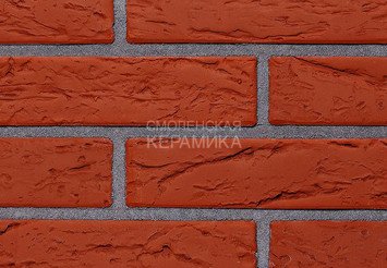 Кирпич лицевой Кирово-Чепецкий КЗ, Красный 1,4НФ Кора дерева