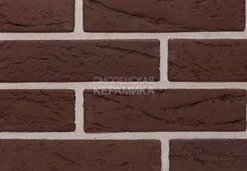 Кирпич лицевой Кирово-Чепецкий КЗ, Темный Шоколад 1,4НФ Кора Дерева