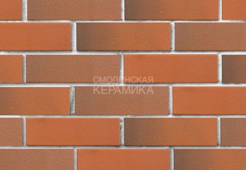 Кирпич лицевой полнотелый ЛСР Красный флэш гладкий, 1НФ