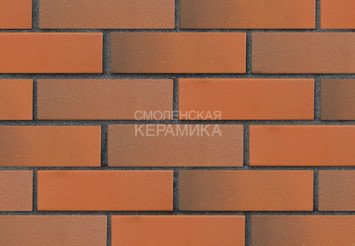 Кирпич лицевой полнотелый ЛСР Красный флэш гладкий, 1НФ
