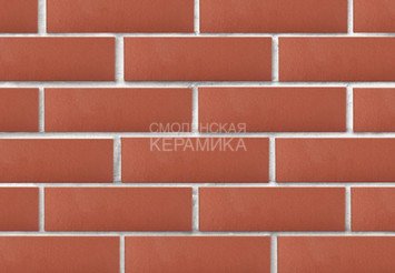 Кирпич лицевой полнотелый ЛСР Красный гладкий, 1НФ