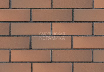 Кирпич лицевой полнотелый ЛСР Светло-коричневый флэш гладкий, 1НФ (с тех. пустотами)