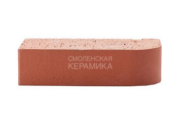 Кирпич лицевой полнотелый радиусный ЛСР Красный гладкий, R60 1НФ