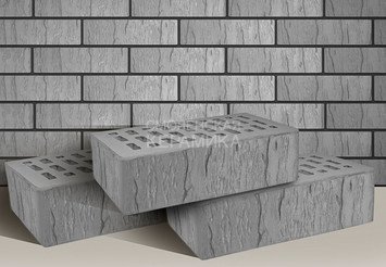Кирпич лицевой ТЕРЕКС 1НФ, Серый шале