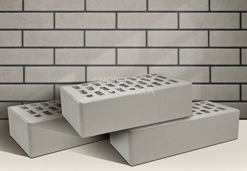 Кирпич лицевой ТЕРЕКС 1НФ, Серый