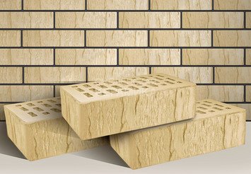 Кирпич лицевой ТЕРЕКС 1НФ, Слоновая кость шале