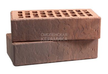 Кирпич лицевой Воротынский КЗ, Бронза Терра Флеш 1НФ