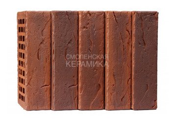 Кирпич лицевой Воротынский КЗ, Кортен Бостон Рваная фаска 1НФ