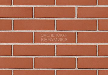 Кирпич облицовочный БРАЕР Красный гладкий 0,7 НФ