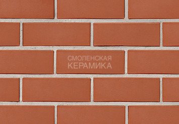 Кирпич облицовочный БРАЕР Красный гладкий, 1,4 НФ