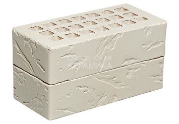 Кирпич облицовочный керамический ЖКЗ Белый Рустик 1НФ