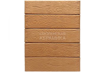 Кирпич облицовочный керамический ЖКЗ Крафт Дерево 1НФ