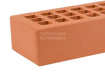 Кирпич облицовочный керамический ЖКЗ Красный Гладкий 1НФ