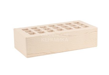 Кирпич облицовочный керамический ЖКЗ Слоновая кость Дерево 1НФ