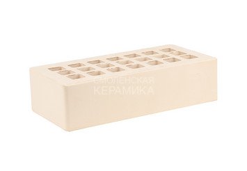 Кирпич облицовочный керамический ЖКЗ Слоновая кость Гладкий 1НФ