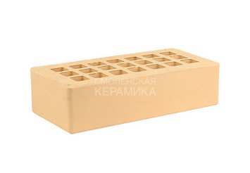 Кирпич облицовочный керамический ЖКЗ Соломенный Гладкий 1НФ
