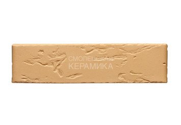Кирпич облицовочный керамический ЖКЗ Соломенный Рустик 1НФ